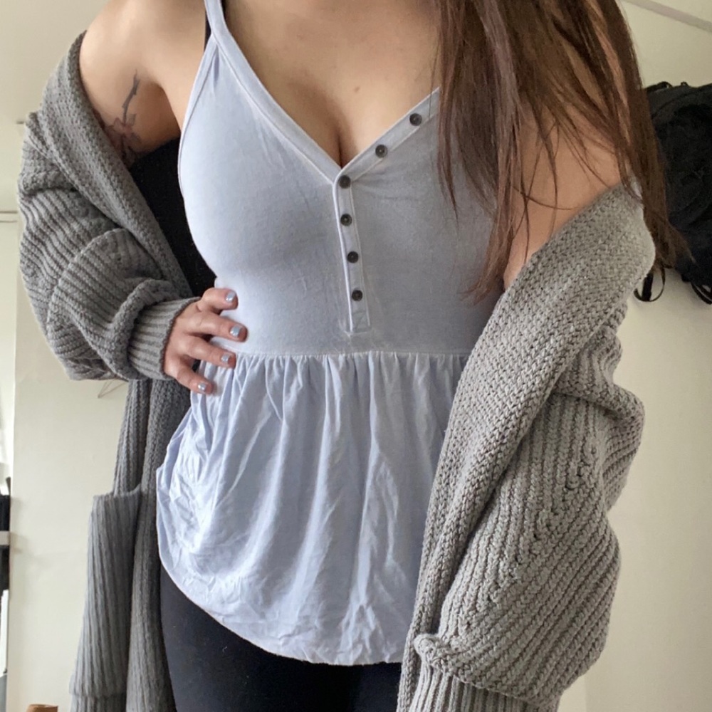 Light blue soft & sexy American eagle tank size M